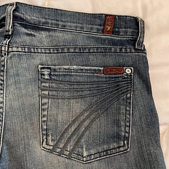 7 For All Man Kind Boot Cut Jeans  💙 - Picture 4 of 7